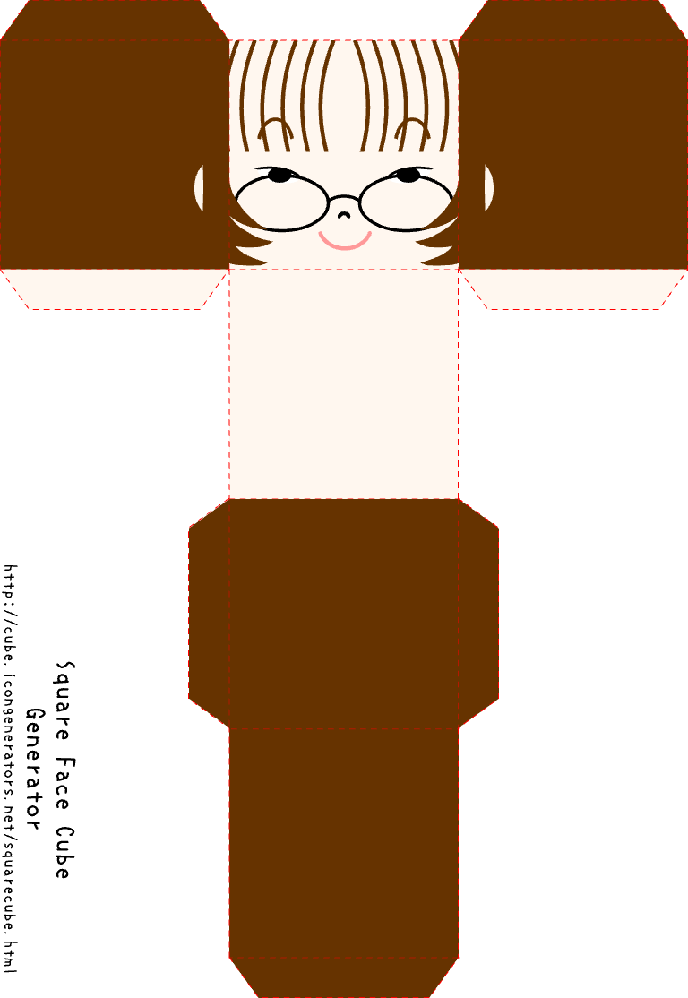 Square Face Cube Generator papercraft 3 - squarefacegenerator.app